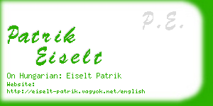 patrik eiselt business card